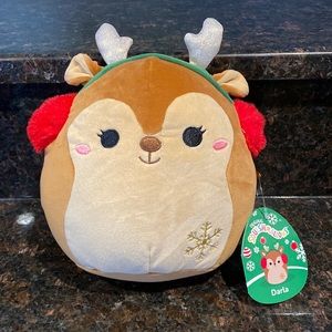 (1) ❗️NEW with Tags ❗️Darla The 8 inch Reindeer Squishmallow